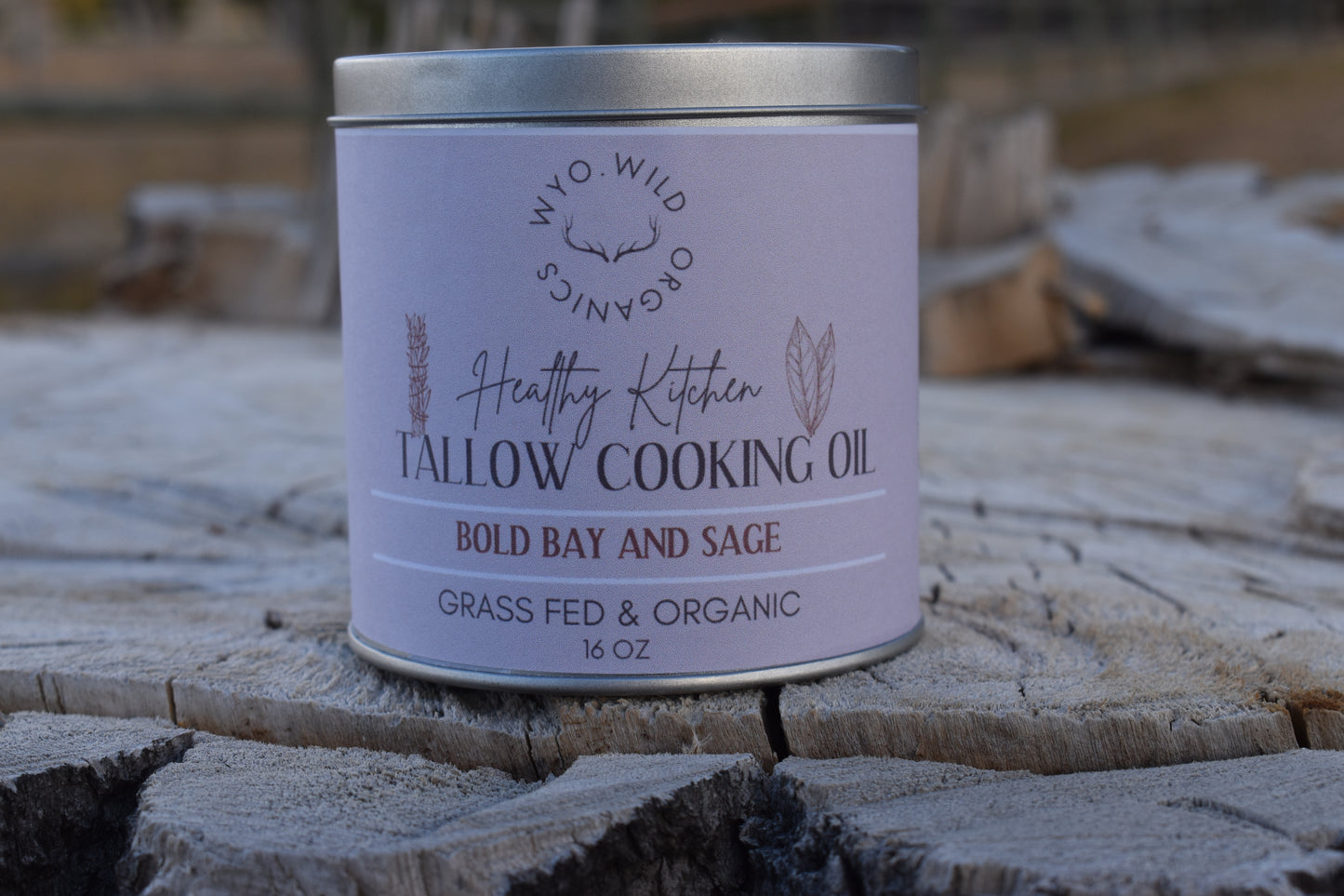 Bold Bay and Sage Tallow Cooking Oil